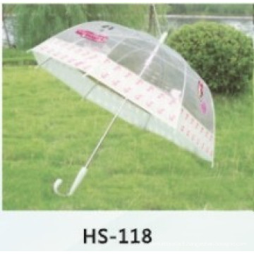 Parapluie droit en PVC (HS-118)